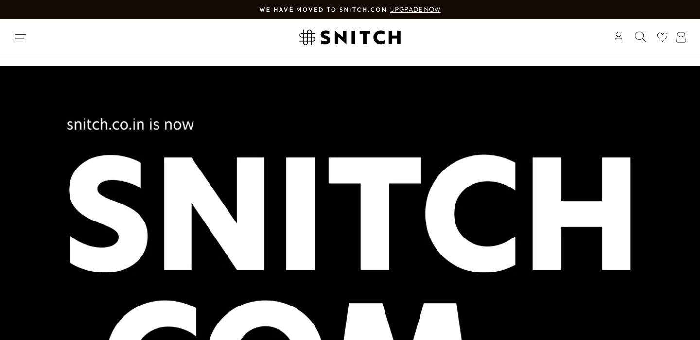 Snitch — Homepage (announcement bar)
