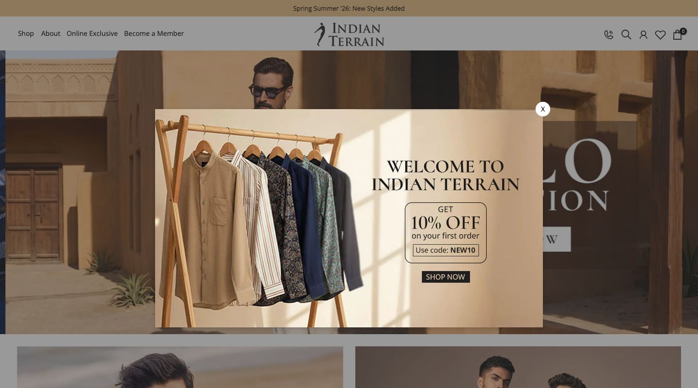 Indian Terrain — Homepage (trust strip)
