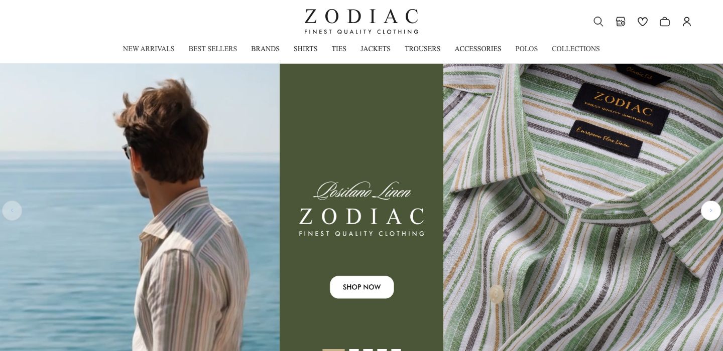 Zodiac — Homepage (no announcement bar)